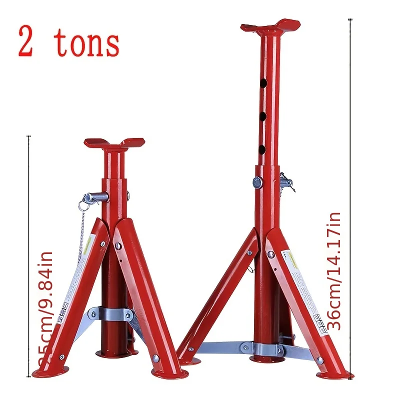 2 toneladas 25 ~ 36cm 3 toneladas 27 ~ 45cm ferramenta de aumento de altura dobrável telescópica jack suporte de segurança ferramentas de reparo automático - Image 4