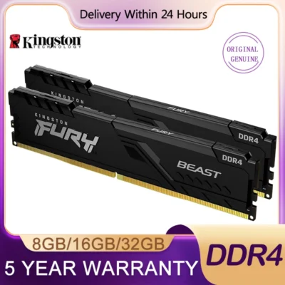 Kingston fury besta ddr4 8gb 16gb 32gb 3200mhz 2666mhz 3600mhz memória 288pin dimm ram memória de desktop para jogo esports intel amd