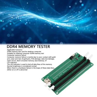 Testador de memória ddr4, testador de memória ddr4, computador de mesa, slot para cartão de teste ddr4, analisador de diagnóstico, cartão de teste para computador desktop