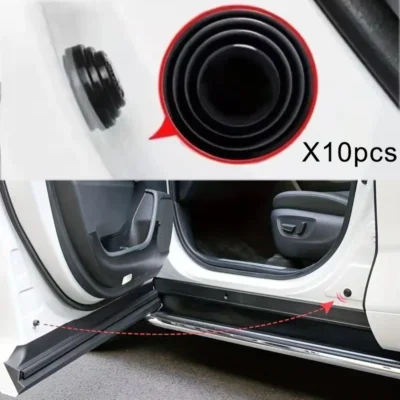 10 pçs universal anti-colisão porta adesivo porta do carro junta de absorção de choque crash pad espessamento almofada adesivo