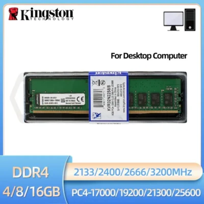 Kingston memória ram ddr4 4gb 8gb 16gb 3200mhz 2666mhz 2400mhz 2133mhz memória de desktop 288pin 1.2v dimm PC4-21300 25600 ddr4 ram