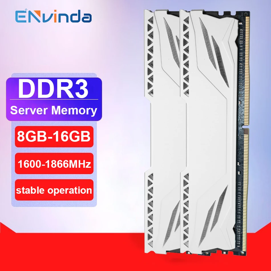 Colete de resfriamento de memória de servidor ENvinda DDR3 8GB/16GB/32GB REG ECC 1600/1866MHz PC3 RAM compatível com placa-mãe X79 X58 LGA 2011 - Image 3