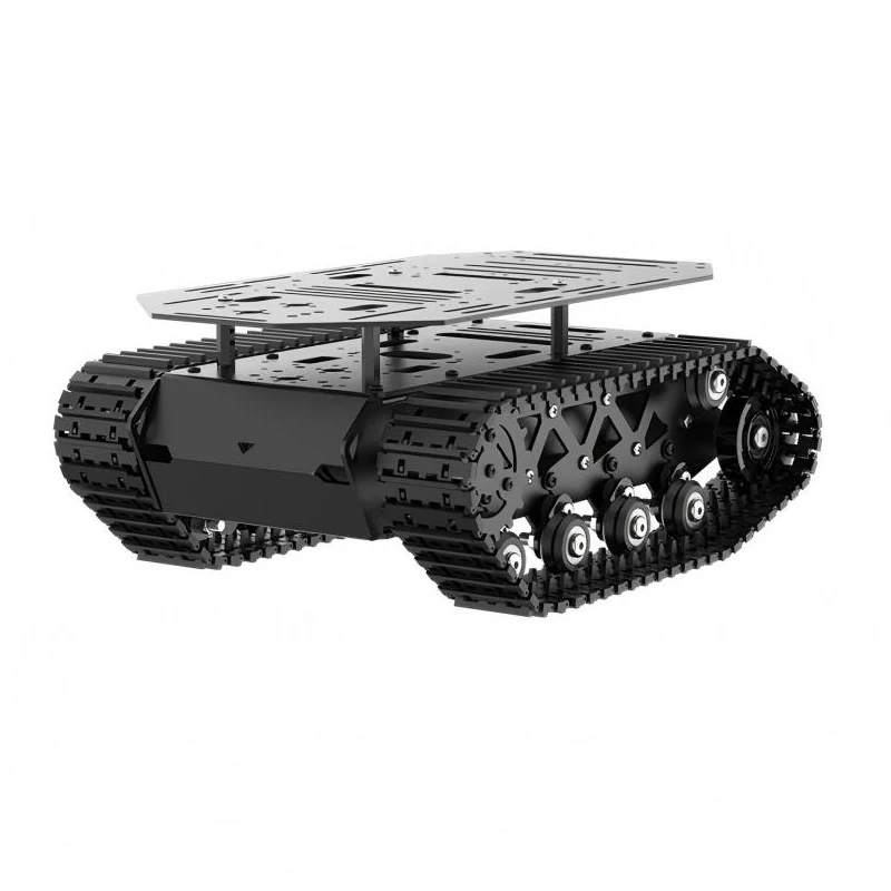 Chassi de tanque de absorção de choque forte, carga de 10kg com suspensão do motor, kit de robô de tanque de metal, motor de codificação, carro robô inteligente - Image 2