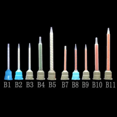 Bico de mistura epóxi de 20 peças, 74-112mm, tubo de mistura de resina de cola ab, 1:1 10:1, misturador estático, bico de mistura para pistola de cola de dois componentes