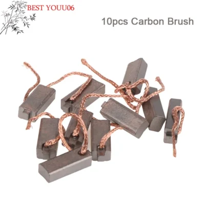 Oferta Quente: 10 Escovas de Carvão para Gerador Elétrico 5*7*19mm, Alternador Automotivo, Ferramentas Elétricas e Regulador Automotivo com Baixo Teor de Cobre