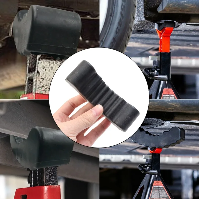 Suporte de borracha para elevação de carro, suporte para elevação com fenda, almofada de borracha, soldador, quadro de chão, adaptador de trilho, ferramentas de reparo de carro - Image 5