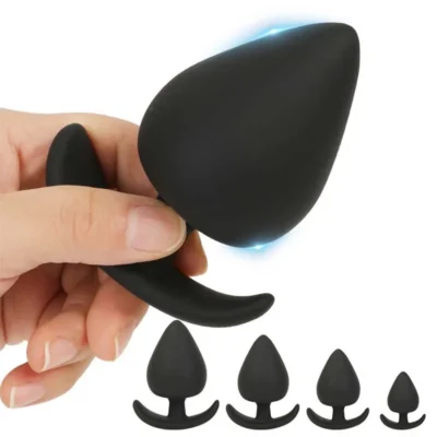 5 tamanhos anal plug seguro silicone redondo anal butt plug unisex wearable rolha adultos brinquedos sexuais para homem/mulher treinador para homem/mulher