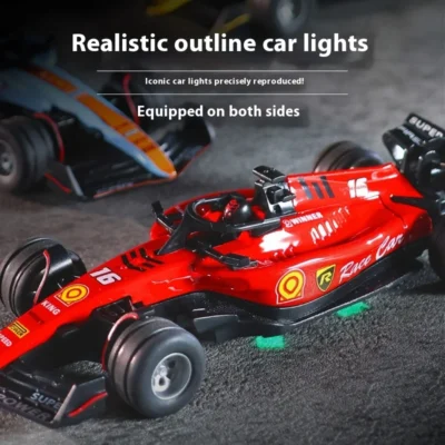 2025 novo carro rc agosto produto 1:64 mini modelo de carro de liga, corrida de fórmula de iluminação ajustável, carro de controle remoto infantil