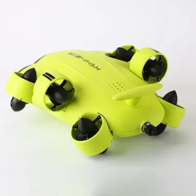 Excelente kit de drone subaquático FIFISH V6IC com estojo industrial, bloqueio de visão AI 360 movimento omnidirecional ROV subaquático