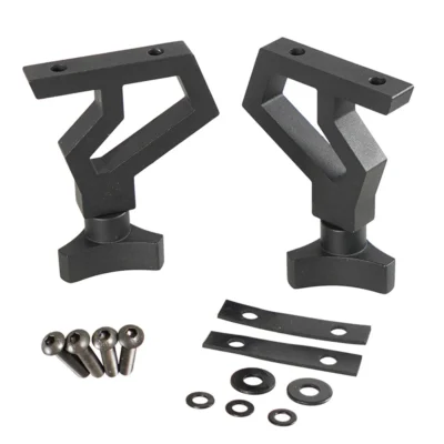 Para jeep wrangler jk 2007-2017 fora de estrada traseiro hi-lift jack montagem kits de suporte da porta traseira suporte de montagem do carro jack 2 pçs
