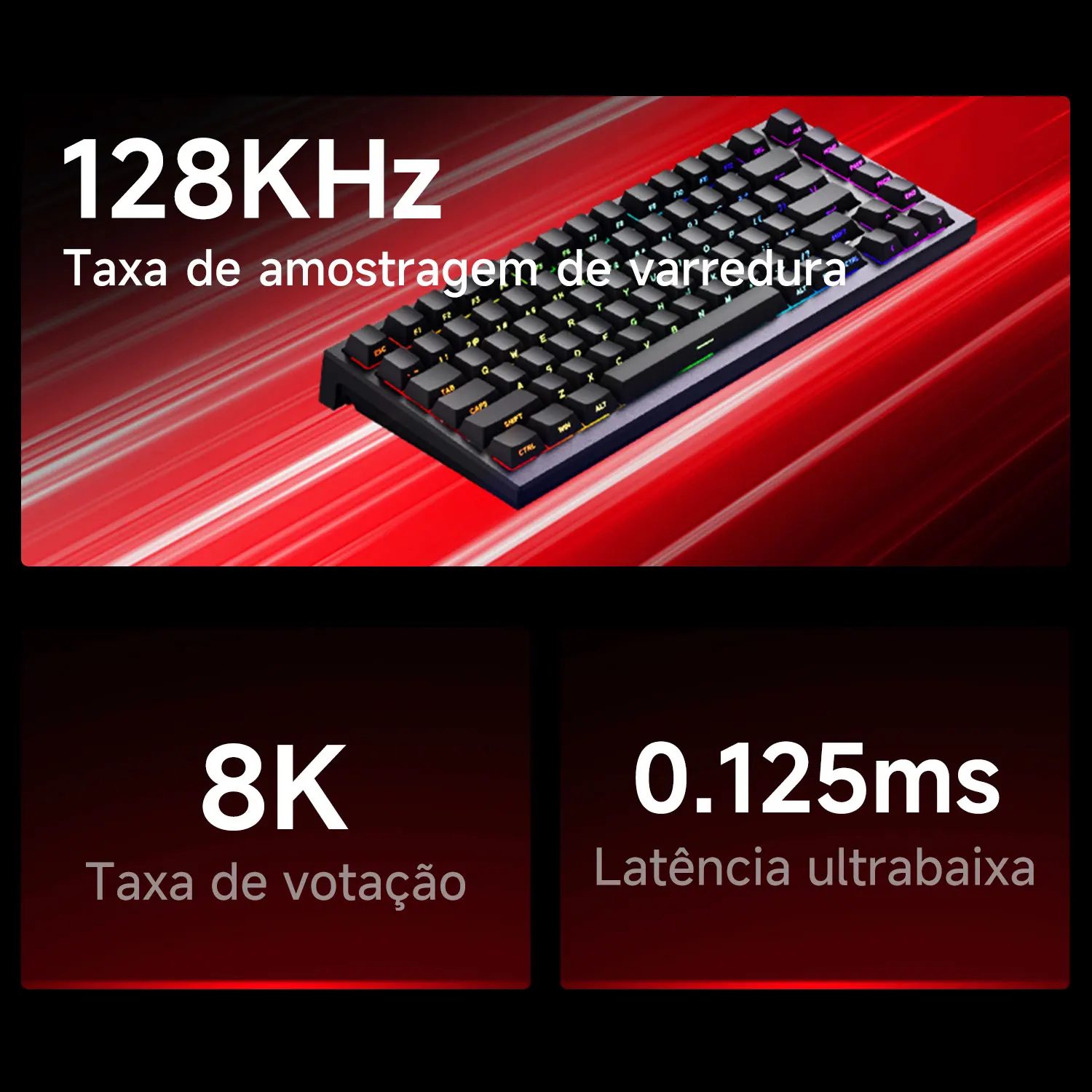 Akko tac75 he teclado magnético 75% gatilho rápido 0.005mm rgb 8k taxa de pesquisa com fio mecânico esports teclado para jogos para gamer - Image 2