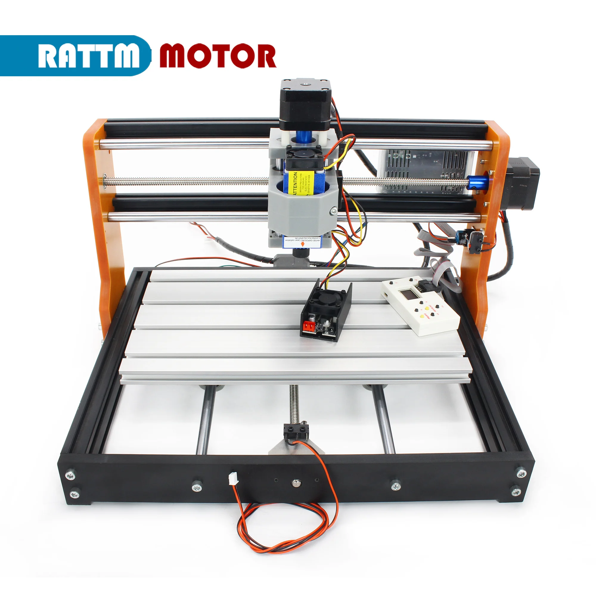 【Estoque nos EUA e UE e BR】 Novo kit de atualização de estrutura de metal de liga de alumina CNC 3018 Plus Nema17 42 Stepper com limite, interface de parada de emergência - Image 5