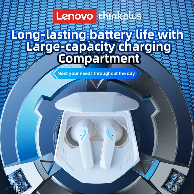 Escolha lenovo gm2 pro fone de ouvido bluetooth 5.3 fones com microfone 9d estéreo pro 6 modos duplos jogo música sem fio fone - Image 2