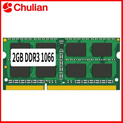 Memória Sodimm para Notebook, Memória RAM 1.5V PC8500 DDR3 1066MHz 204PIN, Memória DDR3 de 2GB para CPU Intel ou AMD