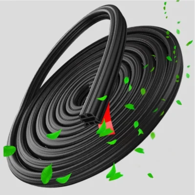 Tira de vedação de borracha para porta de carro de 500 CM - Proteção à prova de intempéries de 3 camadas, isolamento acústico e à prova de poeira