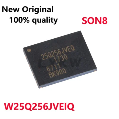 5-10/peças novo original w25q256jvieq w25q256jveq 25q256jveq son8 chip de memória 32mb 256mbit memória em estoque