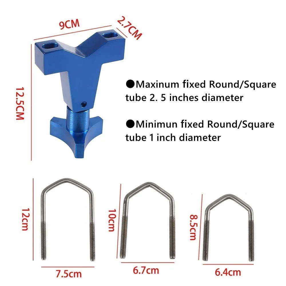 Suporte de montagem universal de 2 peças, 1 "-2,5" para tubo frontal, suporte de montagem de tubo ajustável para Jeep Wrangler JK TJ - Image 2