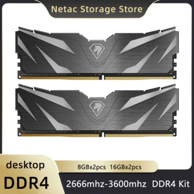 Netac memória ram ddr4 3600mhz 3200mhz ddr4 16g 32gb ddr5 4800mhz xmp2.0 dimm memoria para desktop diy placa-mãe do computador de jogos
