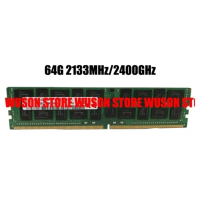 Módulo de Memória de Servidor Brand 64G DDR4 2400MHz, Barra de Memória REG ECC 32G RAM 16G 2133MHz com Garantia de Qualidade