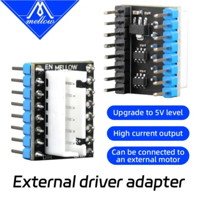 Adaptador de driver externo de motor Mellow 3.3V / 5V para controle de circuito fechado e servo motor | Impressoras 3D de alta velocidade e grande formato