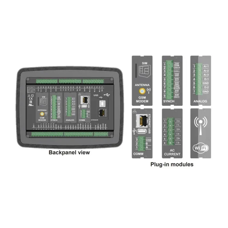 Painel de controle de falha de rede automática do gerador Xeon DKG D500/substituição do controlador AMD DATAKOM - Image 3