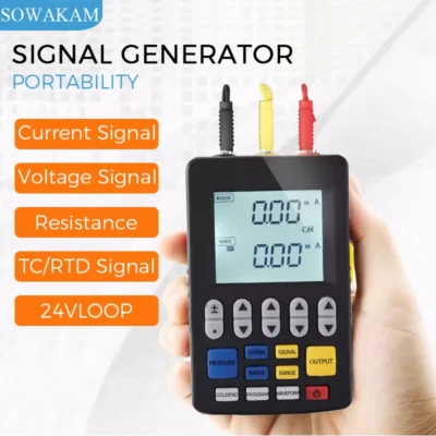 Gerador de sinal multifuncional 4-20ma, tensão de corrente, temperatura, termopar rtd, fonte de sinal, calibrador de processo portátil