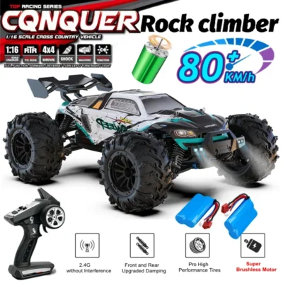 Carro de controle remoto 4wd off road 4x4 rc caminhão buggy de alta velocidade super sem escova 50 ou 80 km/h brinquedo de corrida de deriva rápida crianças adultos