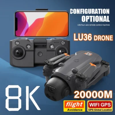 Xiaomi lu36 drone 8k profissional hd câmera dupla 5g wifi gps motor sem escova inteligente evitar obstáculos quadcopter uav novo