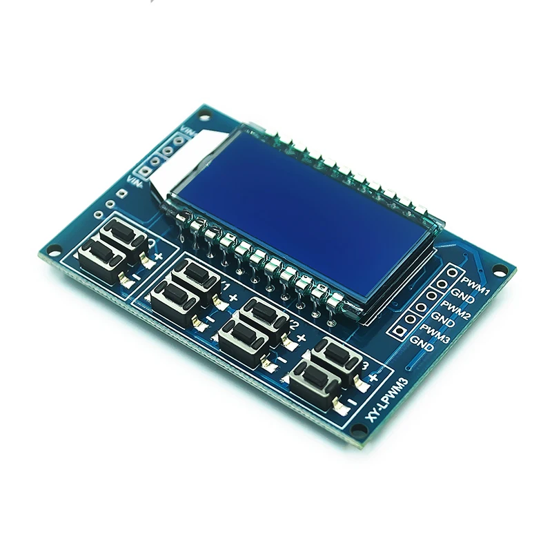 5 peças gerador de sinal javino pwm ciclo de trabalho de frequência de pulso módulo ajustável display lcd 1hz-150khz 3.3v-30v módulo de placa pwm - Image 6