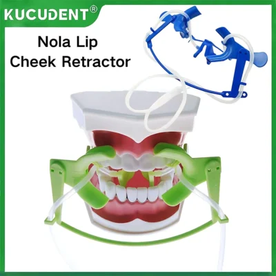 1pc dental nola lábio bochecha retrator com saliva aspirador ajustável abridor de boca sistema de campo seco oral para ferramenta de clareamento dos dentes