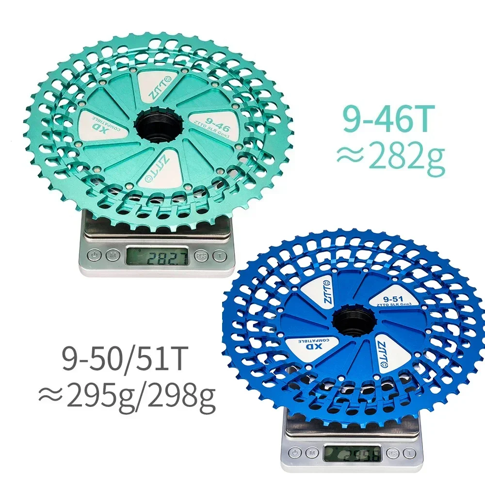 Ztto ultraleve cnc xd cassete teal ult mtb 12 velocidades 10-50t 10-51t 9-46t 10-46t xd cassete 12s xd roda dentada 12v k7 282 ~ 298g - Image 6