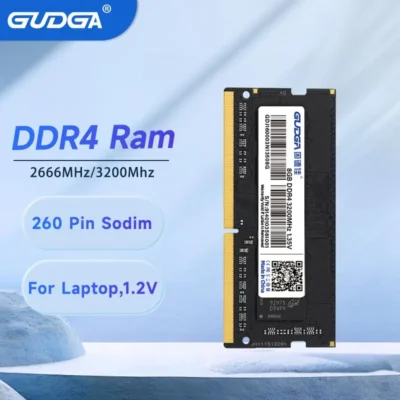 Gudga memoria ram ddr4 4gb 8gb 16gb 32gb portátil ram 2666mhz 1.2v 3200mhz 204pin totalmente compatível para portátil amd intel