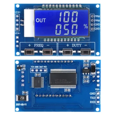 Módulo gerador de sinal 1Hz - 150Khz ajustável 1 canal PWM frequência de pulso ciclo de trabalho gerador de sinal ajustável display LCD