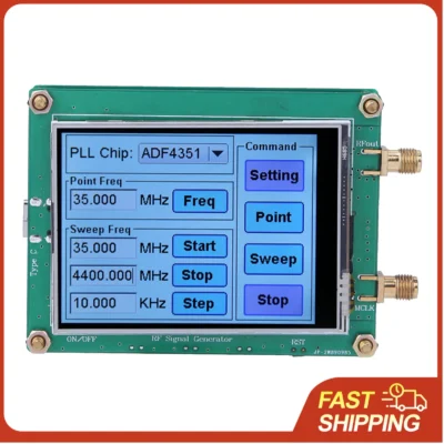 Gerador de Sinal RF de Toque Total ADF4350/4351 35M-4.4GHz com Controle por Software para PC para Equipamentos de Teste Sem Fio e WLAN