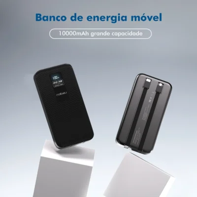 Powerbank， Powerbank 10000mah， Powerbak， Power Bank Portátil， Bateria Portátil， Pilhas Recarregáveis， Coibeu, 23W