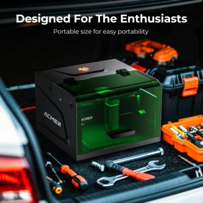 Acmer k1 portátil mini gravador a laser cnc máquina bluetooth diy logotipo máquina de marcação pintado cão tag papel couro madeira acrílico