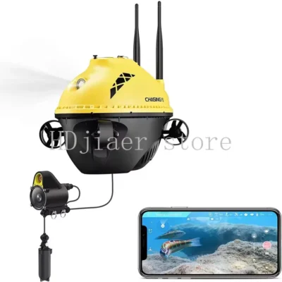 Perseguindo drone ROV subaquático F1 Pro - câmera 4K, 256G, GPS, hélice de 4 eixos, bateria removível | Equipamento de mergulho