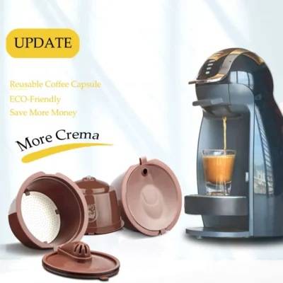 Cápsula de café reutilizável icafilas para nescafé dolce gusto recarga crema plástico dolci gusto filtro de café com malha de metal