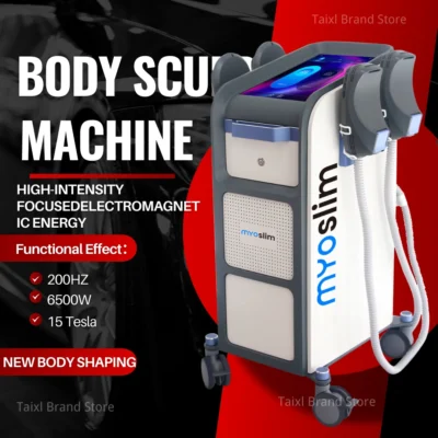 Máquina de Escultura Corporal MYOslim 6500W, Equipamento de Beleza para Queima de Gordura e Perda de Peso Nova NEO RF