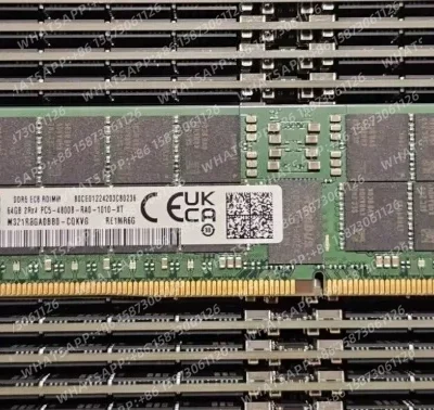 Para 64G RAM 2RX4 PC5-4800B ECC REG DDR5 EC8 RDIMM memória de servidor 64GB