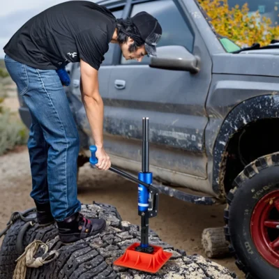 Gato hidráulico compacto e resistente para captador suv, veículo off-road, reparo de pneus, aço elétrico, manual, kit de resgate ajustável