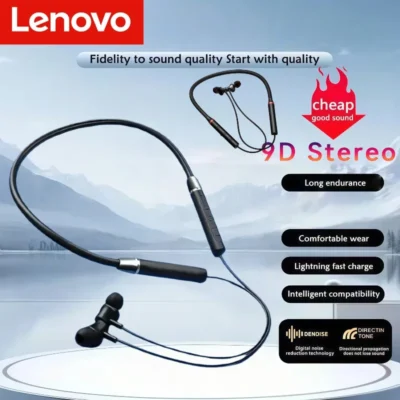 Lenovo 5.0 original he05 pro tws fones de ouvido sem fio à prova dwaterproof água som magnético neckband fone esportes ruído