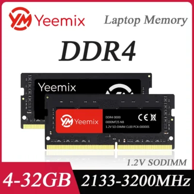 Yeemix memória ddr4 4gb 32gb 16gb 8gb 2133 3200 2400 2666mhz portátil ram 1.2v sodimm memória de notebook para intel & amd 260pin mini pc