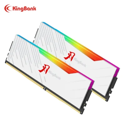 Memória KingBank KRRW DDR4 3600MHz Dual Channel 8GBx2 / 16GBx2 UDIMM RGB para Overclocking de Computador, RAM para Jogos de Alto Desempenho