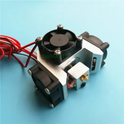Novo kit de cabeça de impressão hotend de metal v6 com duto de ventilador de super resfriamento + dissipador de calor circular v6 + atualização de ventiladores de resfriamento 3010 para titan um2