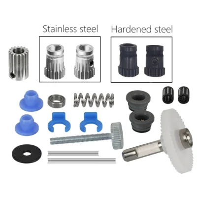 Kit extrusora bmg, engrenagem de acionamento duplo, aço endurecido, atualização, kit extrusor de engrenagem de alimentação para bmg, prusa, diy, extrusora direta bowden
