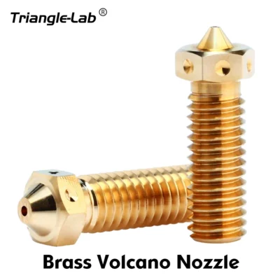 Bico Volcano de Latão de Alta Qualidade Trianglelab para Hotend de Impressoras 3D, para Hotend Volcano, Hotend M6, Hotend Rapido, Kit Hotend CHC Pro