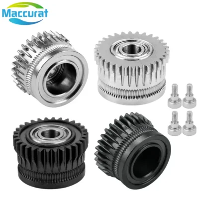 Para creality k1 max extrusor gear niquelado e revestimento dlc kit de alta dureza para impressora 3d creality k1/k1max/k1c