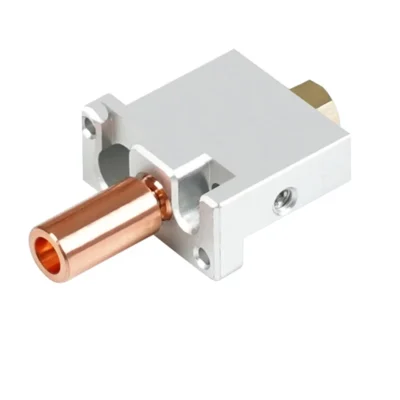 Superior-para flsun v400 impressora 3d hotend bocal cabeça de impressão latão bloco calor garganta cobre chapeado extrusora peças