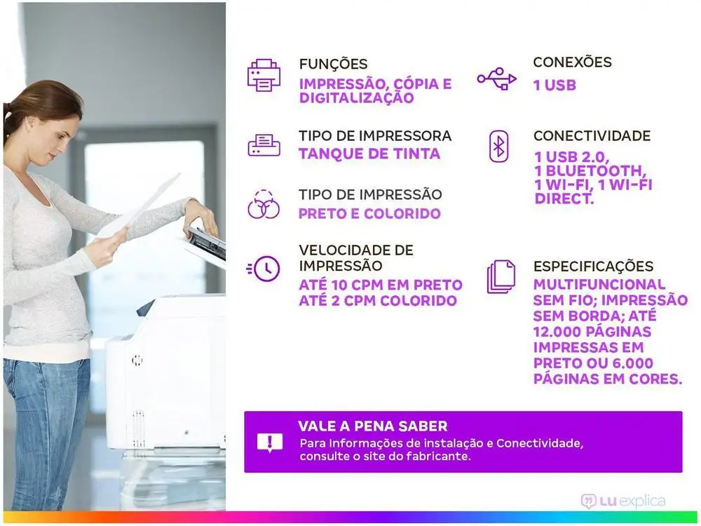 Impressora Multifuncional HP Smart Tank 581 Wi-Fi - Image 2